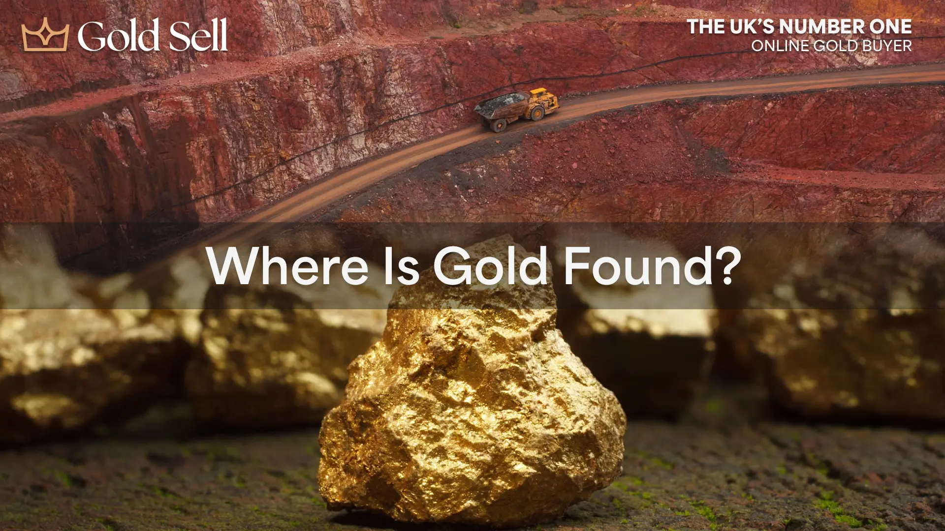 Where is gold formed? Gold particles in quartz rock deep beneath the Earth's crust.