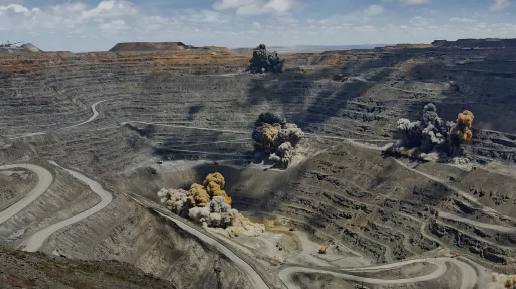 Muruntau gold mine in Uzbekistan. The world's biggest gold mine.