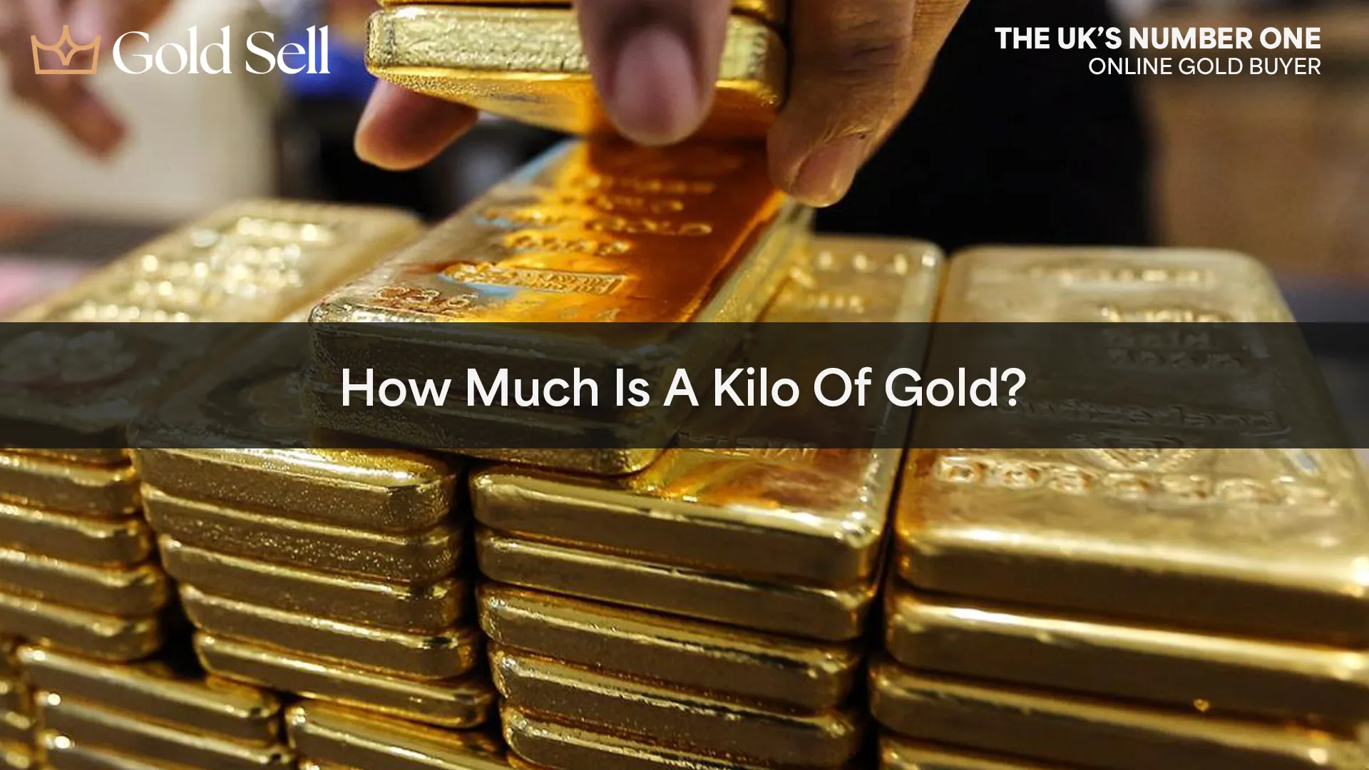 Stack of gold bars being handled, representing the question how much is a kilo of gold and visualising the gold price per kilo in physical bullion form.